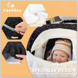 Yoofoss Baby Car Seat Cover Winter Carseat Canopies Cover to Protect Baby from Cold Wind