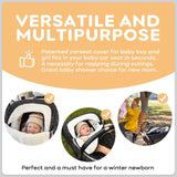 Yoofoss Baby Car Seat Cover Winter Carseat Canopies Cover to Protect Baby from Cold Wind