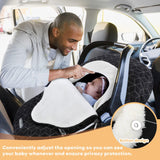 Yoofoss Baby Car Seat Cover Winter Carseat Canopies Cover to Protect Baby from Cold Wind